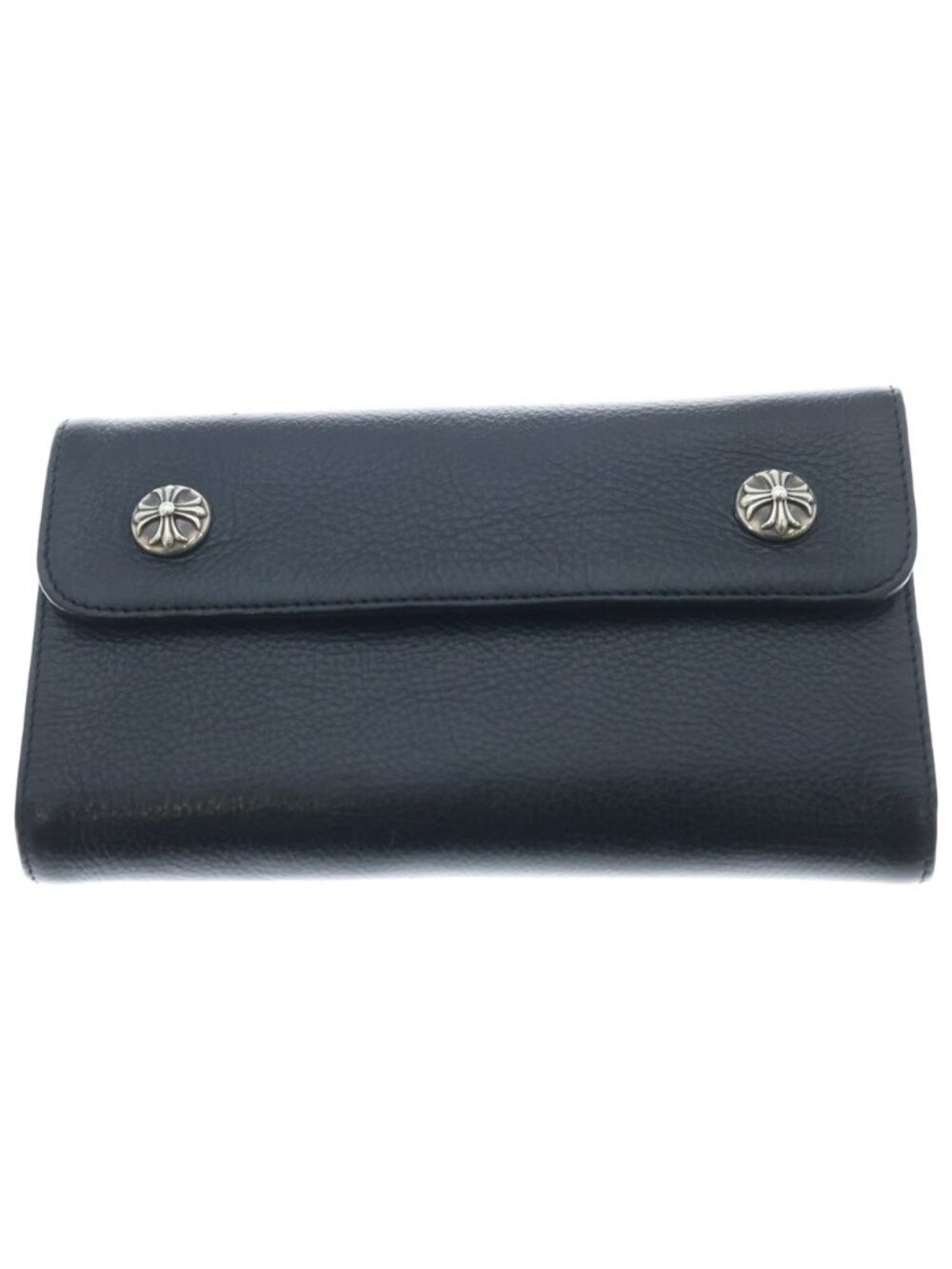 Chrome Hearts Wave Leather Wallet Black